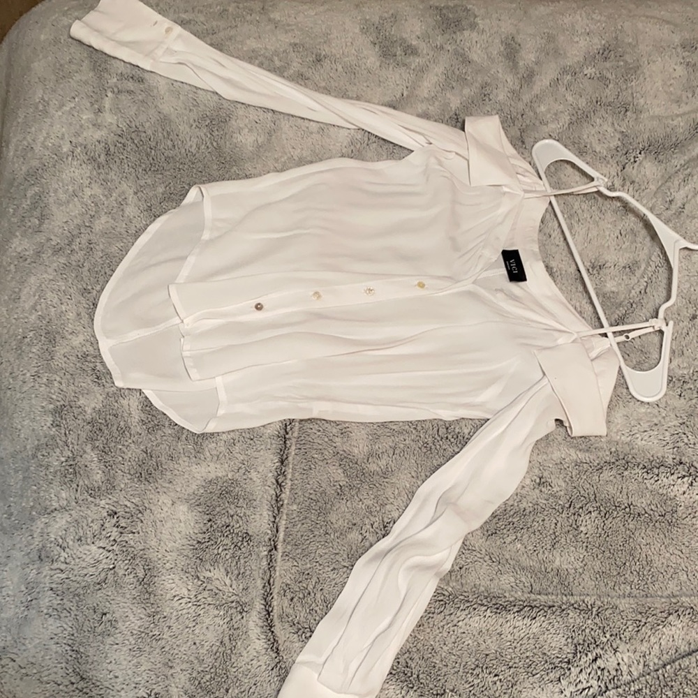 City summer cold shoulder blouse